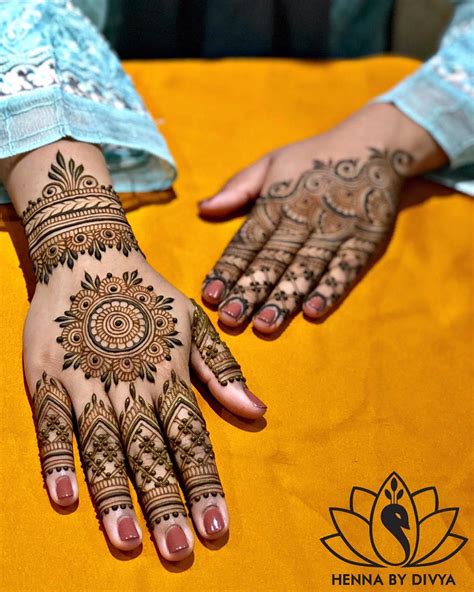 40 Simple Bridal Mehendi Designs For The Brides Hands Front And Back