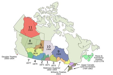 Map Of Canada Treaties Maps Of The World