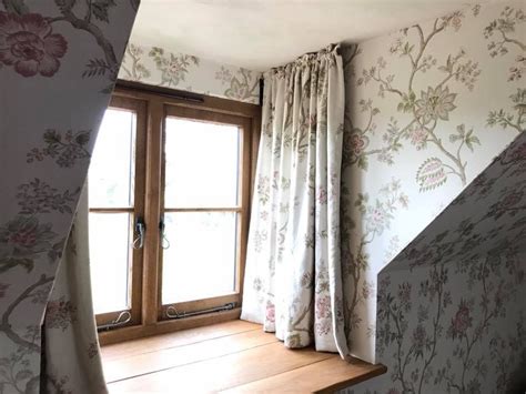 Curtains On Dormer Rods By Fullerton Furnishings Cottage Curtains