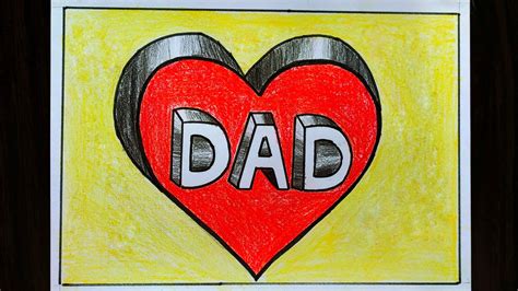 Fathers Day Drawing Easy Drawings For Father S Day Creative Art