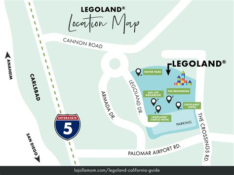 Legoland California Map Of Park Map Of World