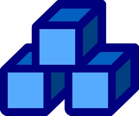 Stack Blocks Blue Free Vector Graphic On Pixabay