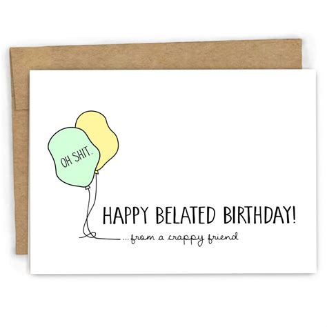 Belated Birthday Cards Birthday Cards
