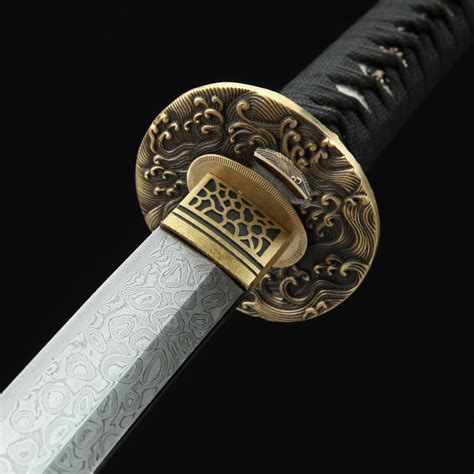 Damascus Katana Handmade Japanese Katana Sword Damascus Steel Full