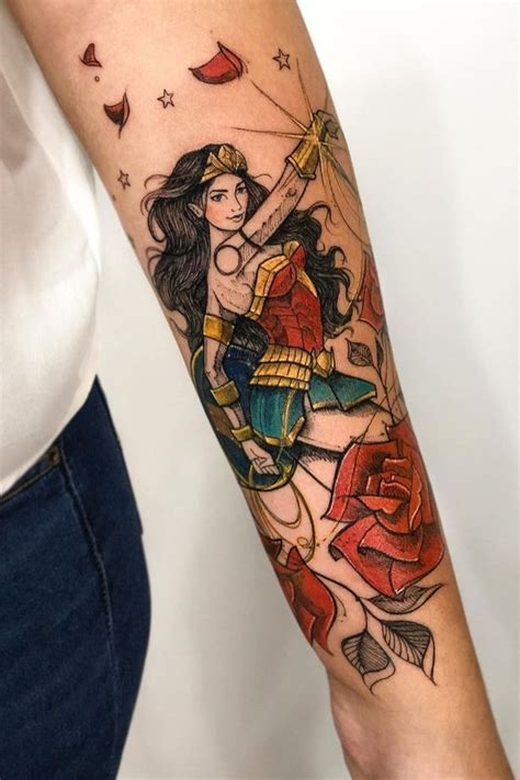 Share 75 Wonder Woman Sleeve Tattoo Best Vn