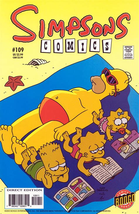 Simpsons Comics 109 Read Simpsons Comics Issue 109 Online Full Page Retro Poster The