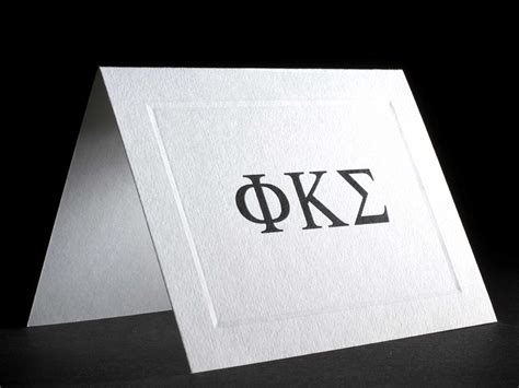 Raised Greek Letter Notecards Phi Kappa Sigma Greekstation
