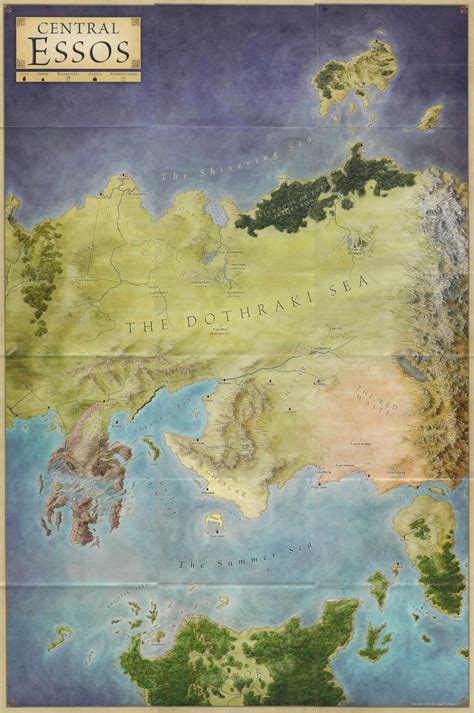 Central Essos Game Of Thrones Map Game Of Thrones Fantasy Map