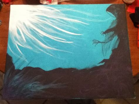 Harry Potter Painting Dementor And Patronus Harry Potter Painting