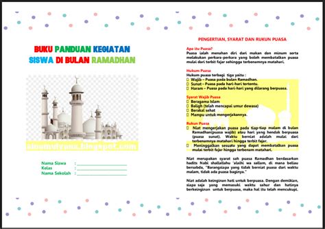 Contoh Kegiatan Selama Bulan Ramadhan Beserta Gambar - 2 Contoh Buku