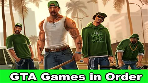 All Gta Games In Order Of Release Chronologically