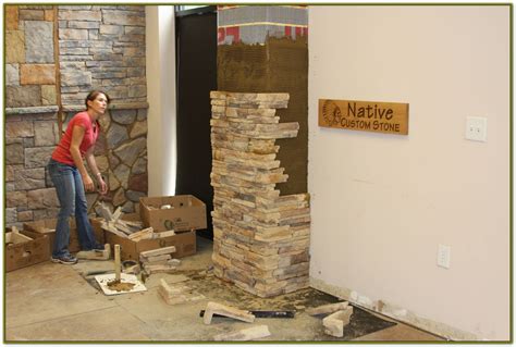 Decorative wall panelling is not just for a living room. Stone Veneer Panels Can Be A Weekend Project - Native Custom Stone