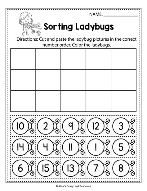 Spring Cut And Paste Worksheets