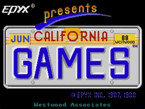 California Games Commodore Amiga