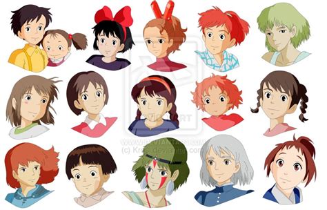 All The Ghibli Girls Xd Studio Ghibli Characters Studio Ghibli Movies
