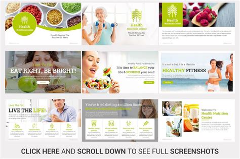 Top Nutrition Powerpoint Template Powerpoint Templates Web Design