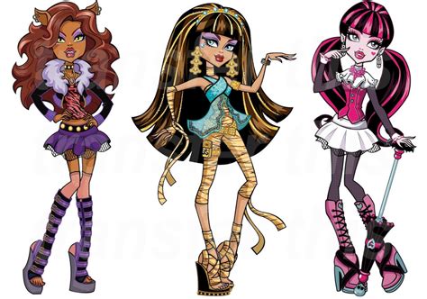 If you were a hyprid what one will you be? MONSTER HIGH STICKER WALL DECO DECALL ALL CHARACTERS ...