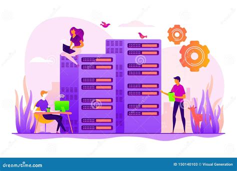 System Administration Concept Vector Illustration Stock Vector