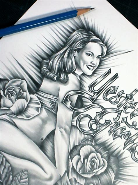 Yesterday Girl Tattoo Pin Up By Jill Sanders At