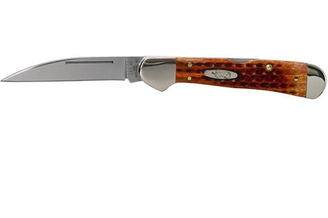 Case Knives Copperlock Pocket Worn Harvest Orange Bone Corn Cob Jig