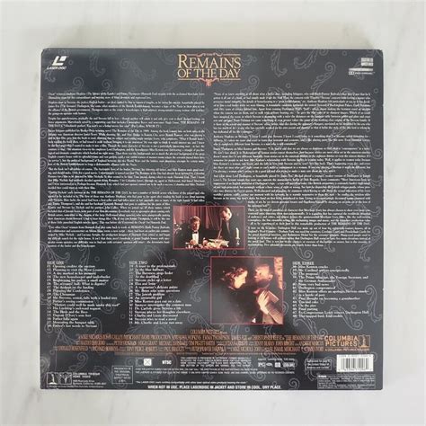 The Remains Of The Day Laserdisc Anthony Hopkins Emma Thompson Ebay