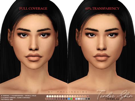 Pralinesims Skin Overlay For Female Sims Simblr