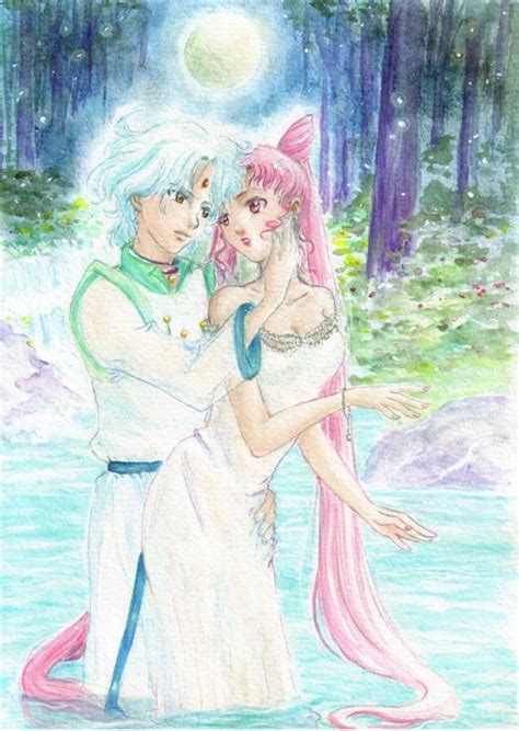 Chibiusa is all grown up in her princess gown lying on the chest of the. New Moon Romance by MinamiTakahashi on deviantART | Sailor ...
