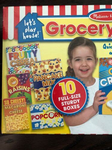 Melissa And Doug Lets Play House Grocery Boxes Qty 10 Play Kitchen