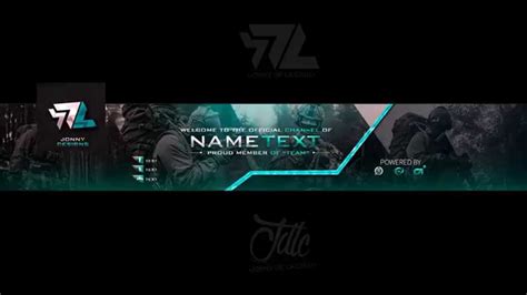 Free Youtube Banner Template 2 Psd Avatar Youtube
