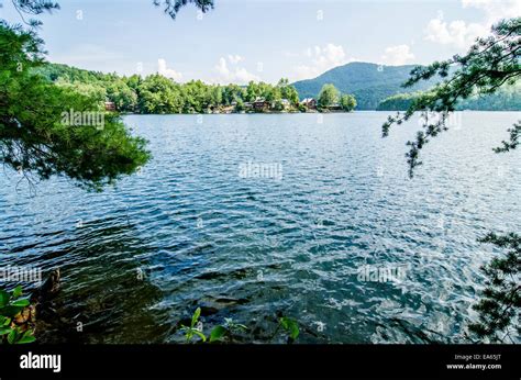 Lake Santeetlah In Great Smoky Mountains Nc Stock Photo Alamy