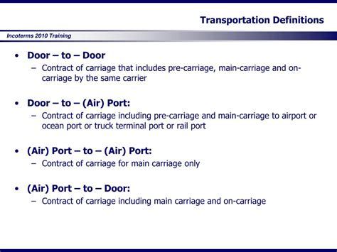 Ppt Incoterms 2010 Powerpoint Presentation Free Download Id1203600