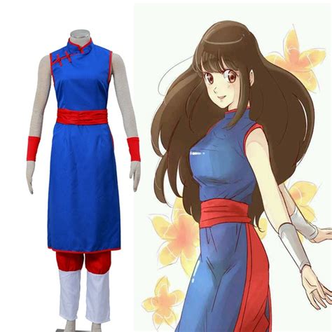 New Popular Anime Dragon Ball Chi Chi Second Generation Cosplay Costume Blue Dess Cos Cheongsam