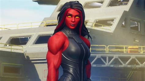 Red She Hulkcrimson Jennifer Walters Unlocked Fortnite Marvel Season