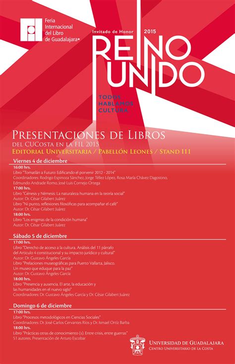 Presenta CUCosta nueve libros en FIL | Centro ...