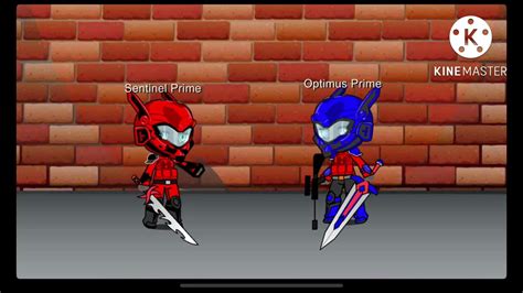 Optimus Prime Vs Sentinel Prime Gacha Version Youtube