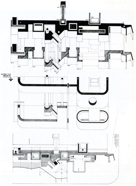 An Architectural Drawing Shows The Floor Plan For A Building With