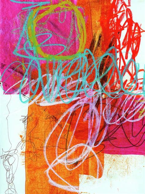 Jane Davies Painting Crayon Scribble 7 By Jane Davies Abstract Art