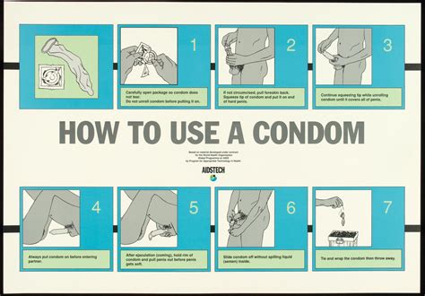 How To Use A Condom Aids Education Posters