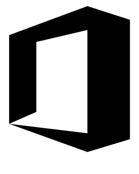Office Black Icon Microsoft Office Icon Black Transparent Png