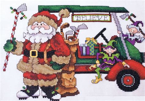 Find santa cross stitch from a vast selection of patterns shop ebay! Golf Cart Santa - cross stitch pattern by Stoney Creek