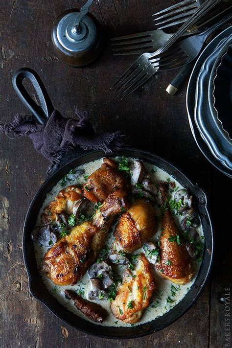 Aka creamy chicken and mushrooms. Coq au Riesling | Recipes, Poultry recipes, Food