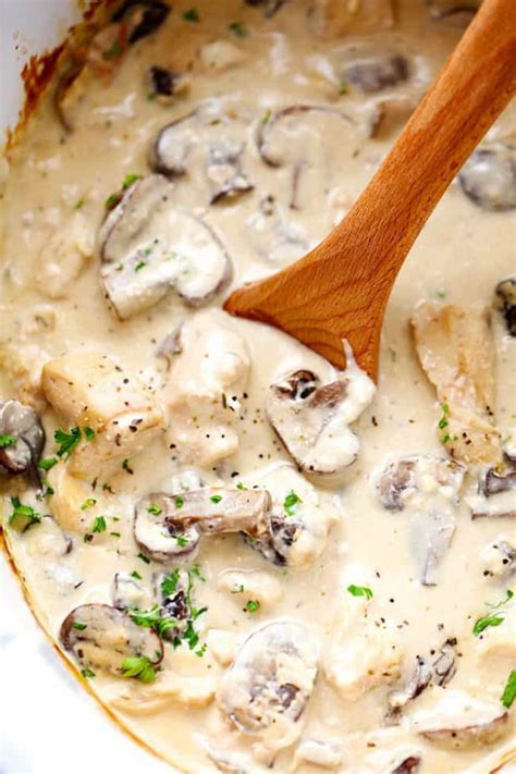 The Best Crock Pot Chicken Cream Of Mushroom Soup Best Recipes Ideas