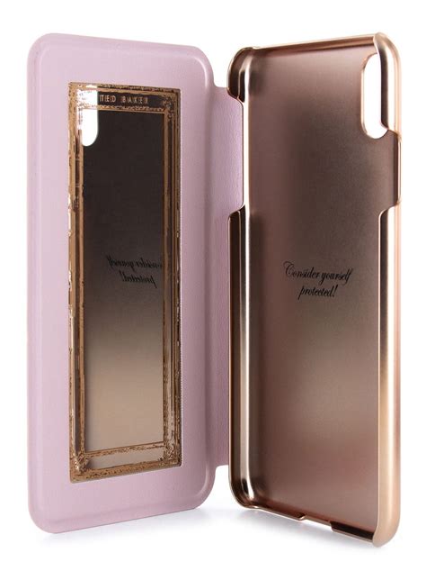 Ted Baker Mirror Folio Case With Outer Card Slot For Iphone X Xs E