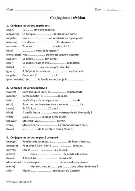 Comment conjuguer un verbe au passé composé ? Présent - Futur - Passé composé - Cm1 - Cm2 - Révisions ...