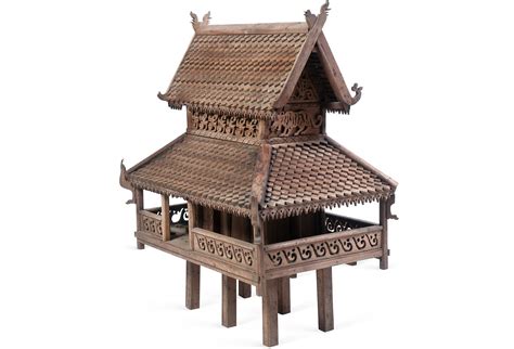 Carved Thai House Model Thai House Model Homes Wood Ceilings