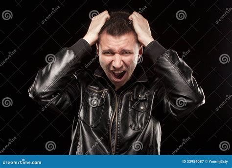 Rage Scream Of Angry Man Royalty Free Stock Photography Image 33954087