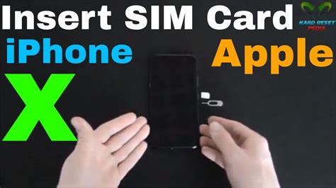 Maybe you would like to learn more about one of these? Insert the SIM card Apple iPhone X - YouTube