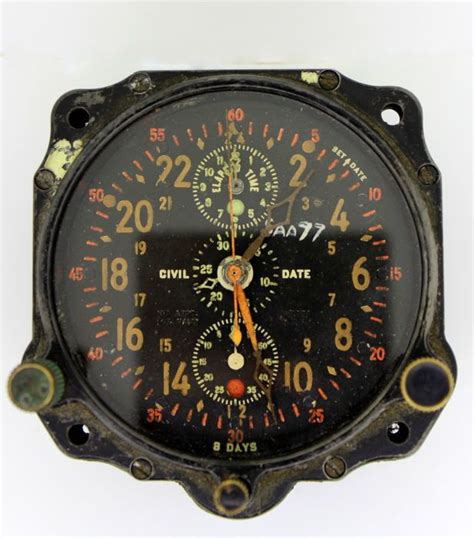Currently At The Catawiki Auctions 8 Day Military Aircraft Clock