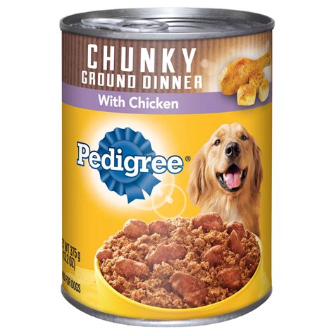 4.5 out of 5 stars with 276 ratings. Pedigree Chunky Ground Dinner With Chicken Canned Dog Food ...