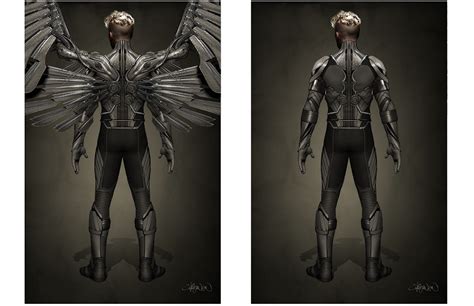 First Look Artwork Of Angel From X Men Apocalypse